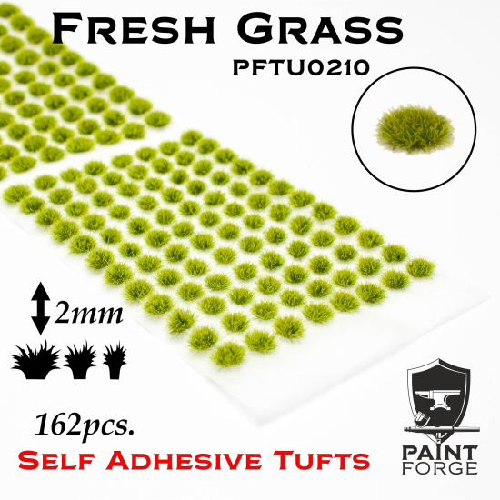 Paint Forge kępki trawki Fresh Grass - 162sztuk / 2mm